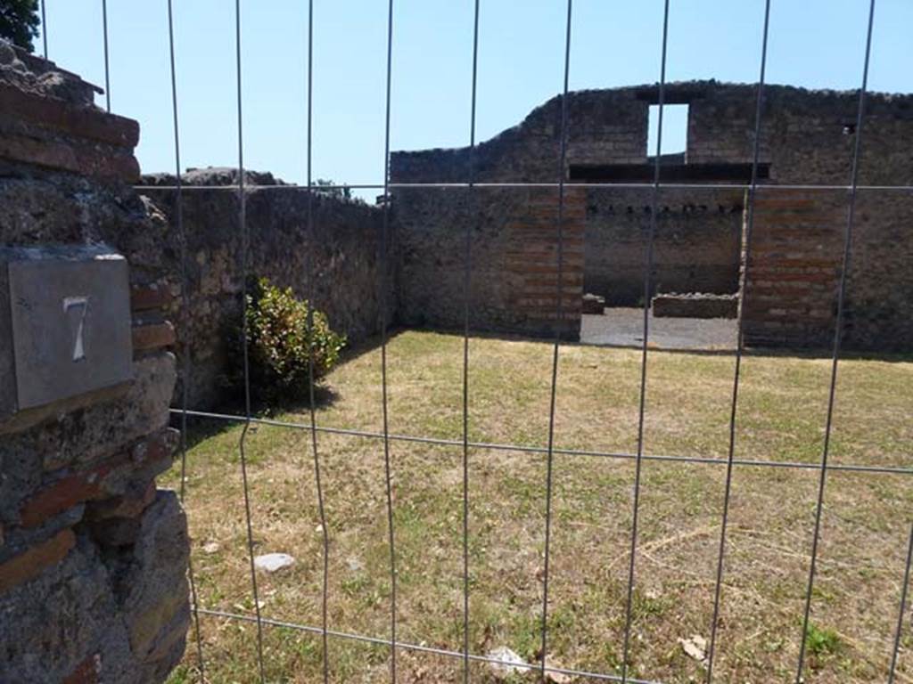 II.1.7 Pompeii. June 2012. Looking west fromside rear  entrance doorway. Photo courtesy of Michael Binns.