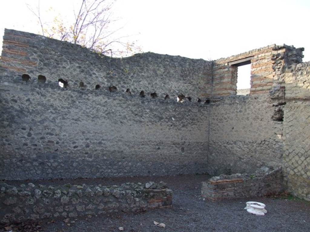 II.1.7 Pompeii. December 2007. Looking west into rear room.