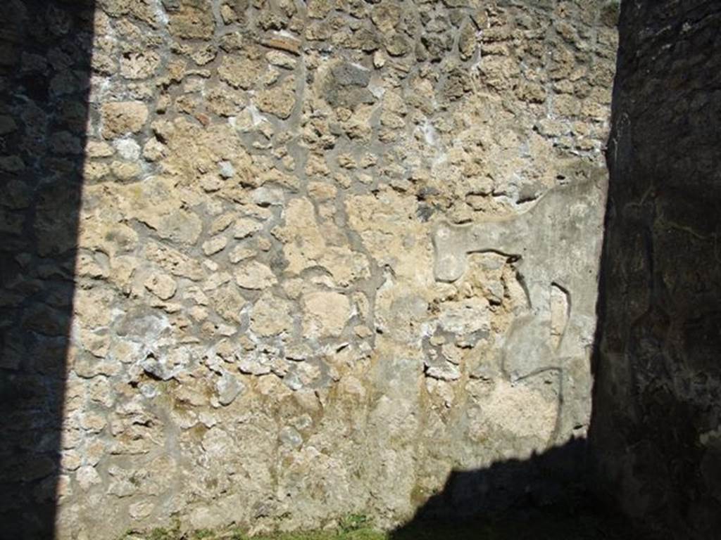 II.1.9 Pompeii.  March 2009.  Room 5. Triclinium. North wall.