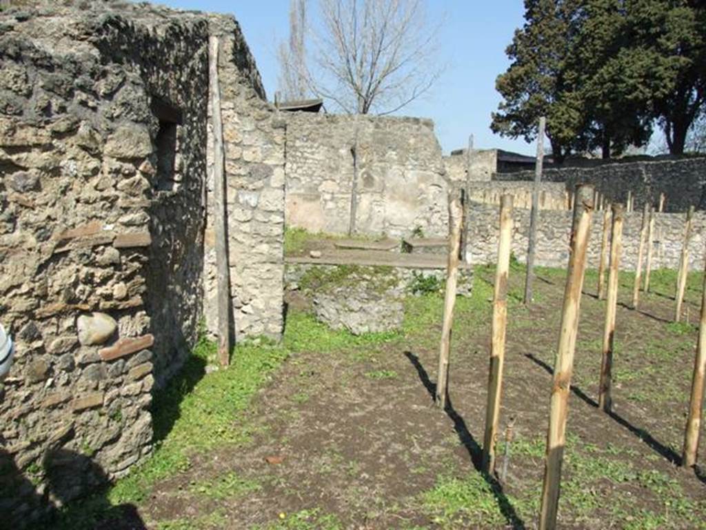 II.1.9 Pompeii.  March 2009.  Garden area.  Looking north east.