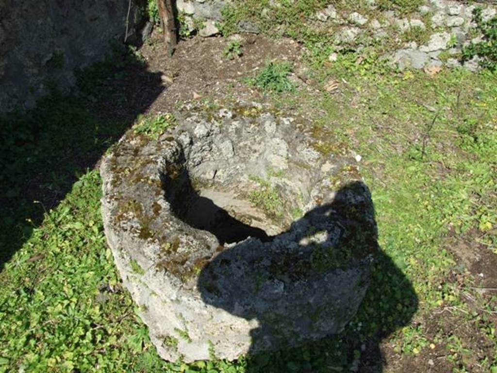 II.1.9 Pompeii.  March 2009.  Garden area.  Garden well.