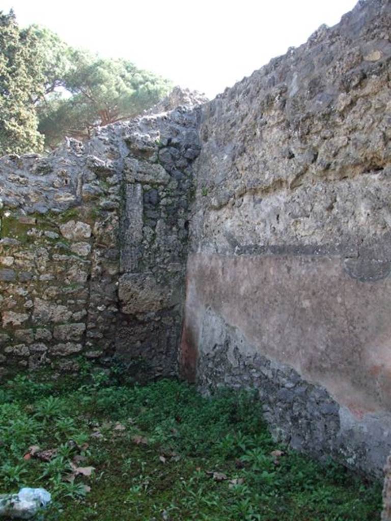 II.1.9 Pompeii. March 2009. Room 3, south-east corner of cubiculum.