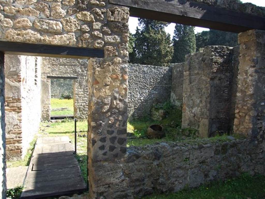 II.1.11 Pompeii.  March 2009.  Room on the south side of the walkway. 2nd room at the rear of the front garden yard, possibly used as an industrial complex.