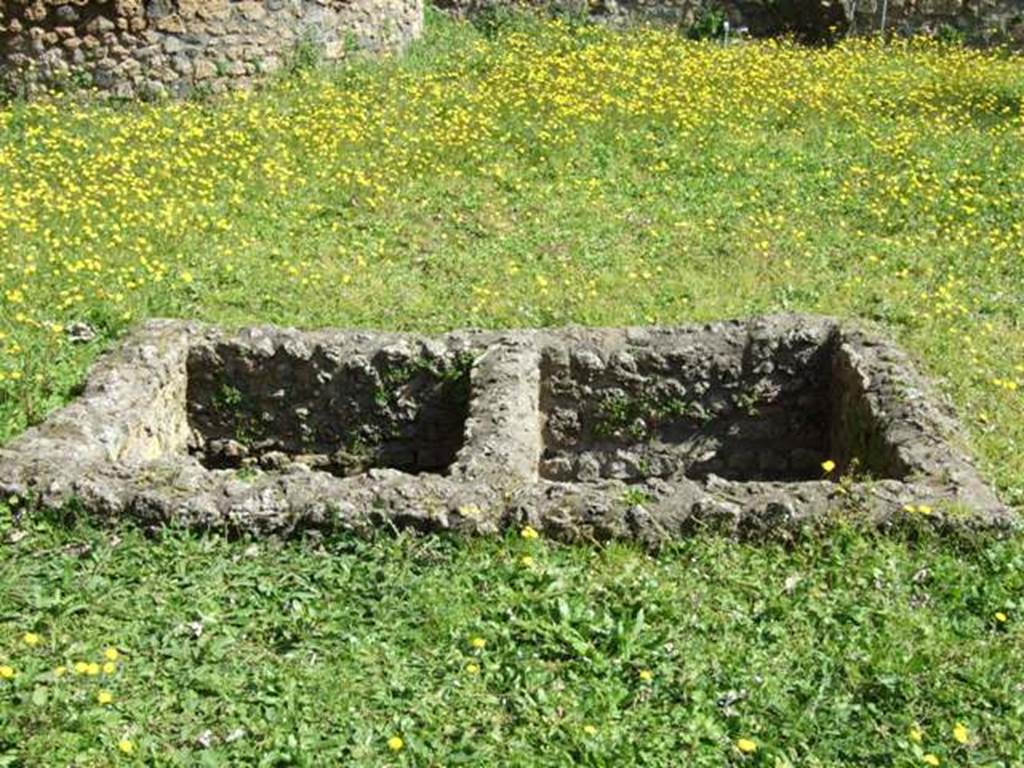 II.1.11 Pompeii. March 2009. Pool or basin in garden area.