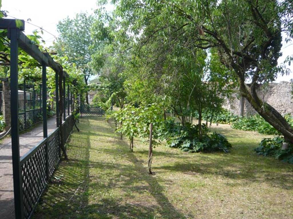 II.2.2 Pompeii. May 2011. Room “l”, garden. Looking north along east side of garden.
Photo courtesy of Buzz Ferebee.
