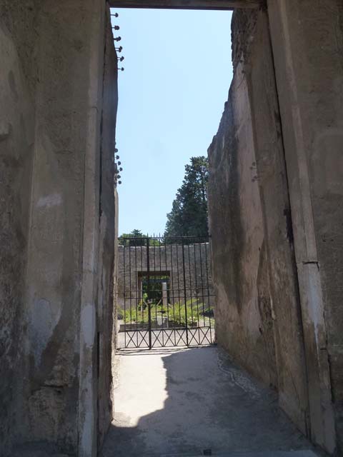 II.2.2 Pompeii. June 2012. Floor of vestibule 1 and steps to entrance fauces. Photo courtesy of Michael Binns.