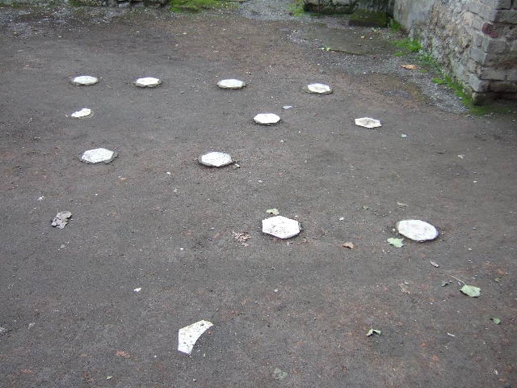 II.2.2 Pompeii. December 2005. Room 2, remains of flooring on south side of atrium.