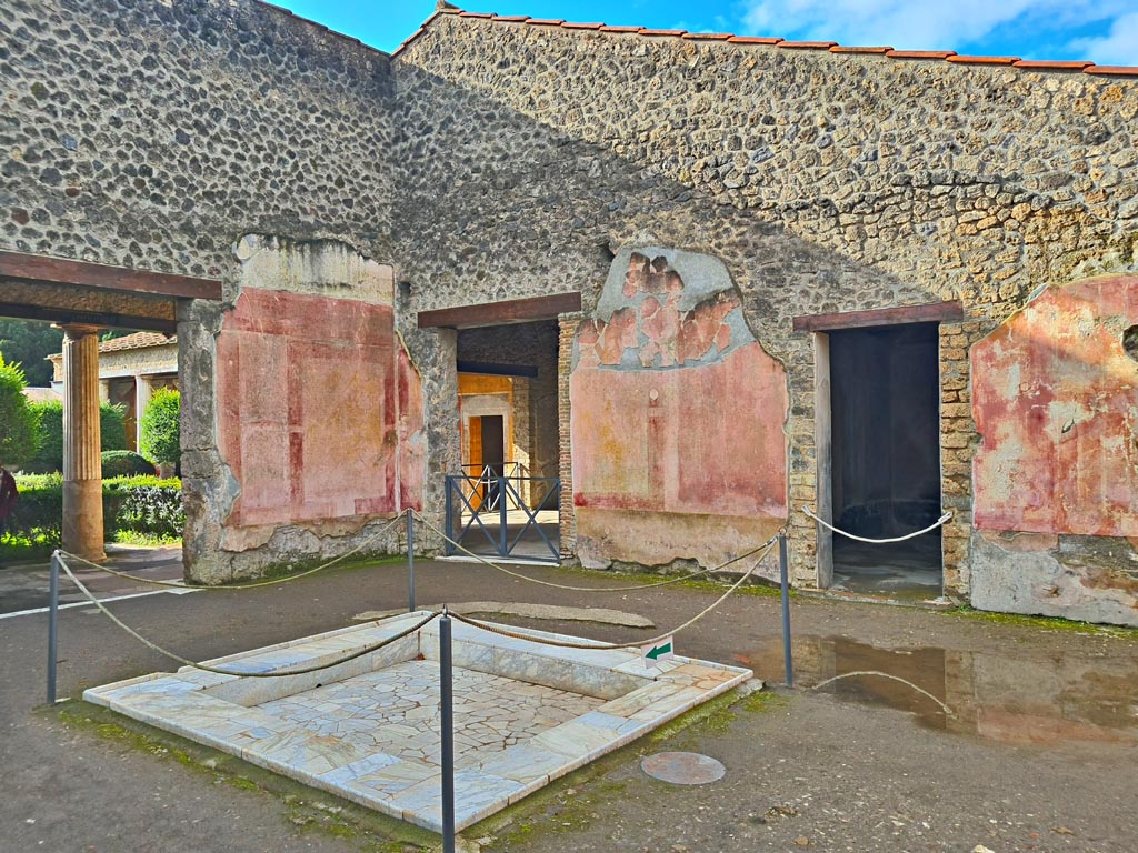 II.3.3 Pompeii. March 2024. 
Room 11, north-east corner, with doorways to rooms 8 and 9. Photo courtesy of Giuseppe Ciaramella.
