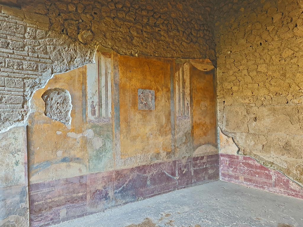 II.3.3 Pompeii. March 2024. Room 9, looking towards north wall and north-east corner. Photo courtesy of Giuseppe Ciaramella.