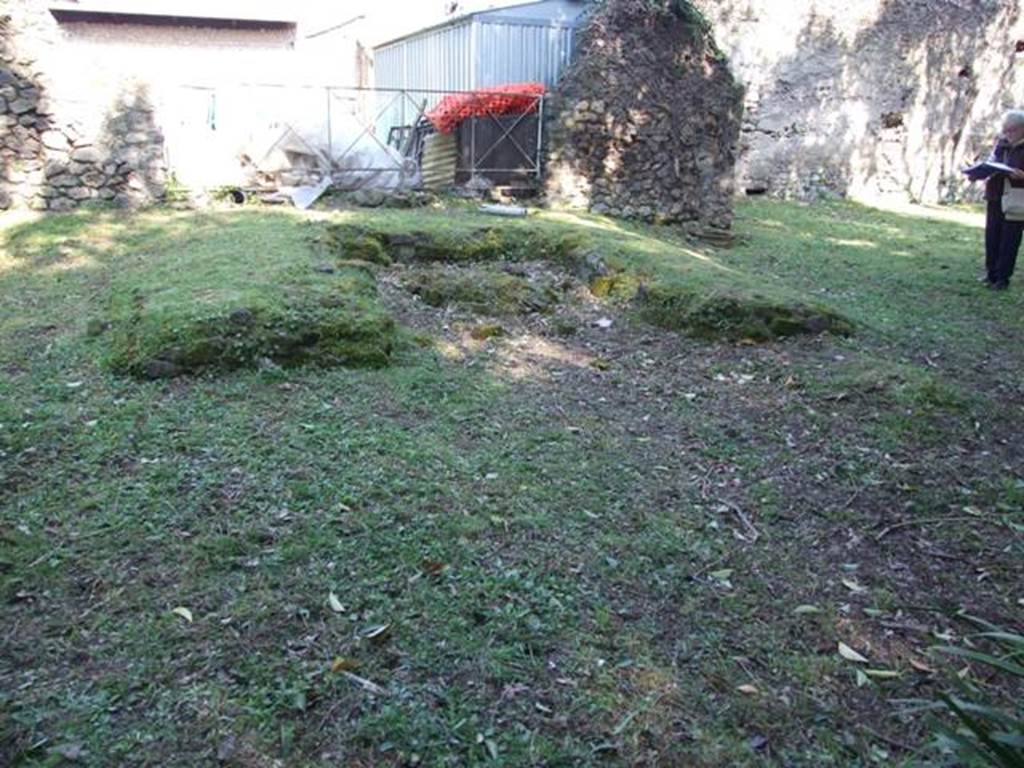 II.3.7 Pompeii. March 2009. Garden area, looking north to triclinium.