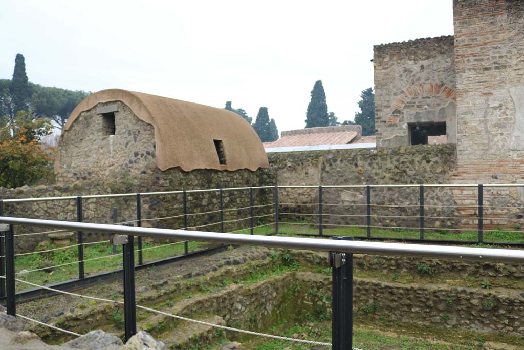 II.4.6 Pompeii. December 2018. Looking south-west across swimming pool. Photo courtesy of Aude Durand.