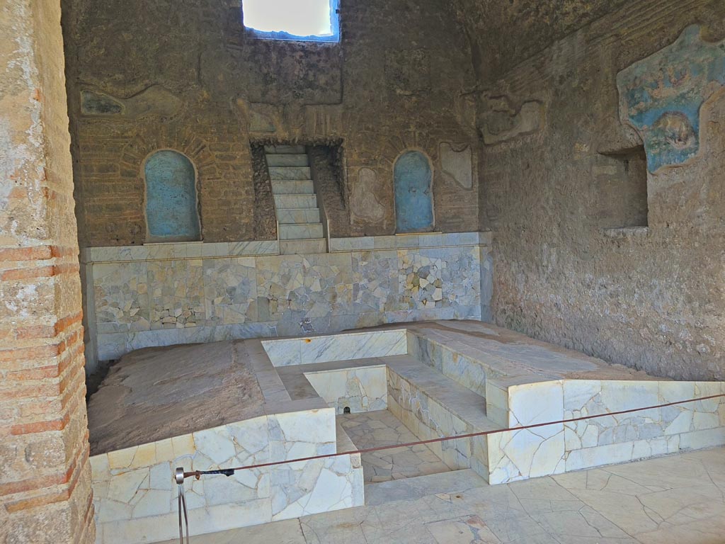 II.4.6. Pompeii. March 2024. Looking west into summer triclinium from portico. Photo courtesy of Giuseppe Ciaramella.