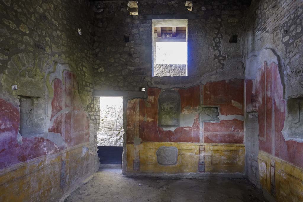 II.4.6 Pompeii. August 2021. 
Looking west from entrance doorway in room at south end of west portico. Photo courtesy of Robert Hanson.
