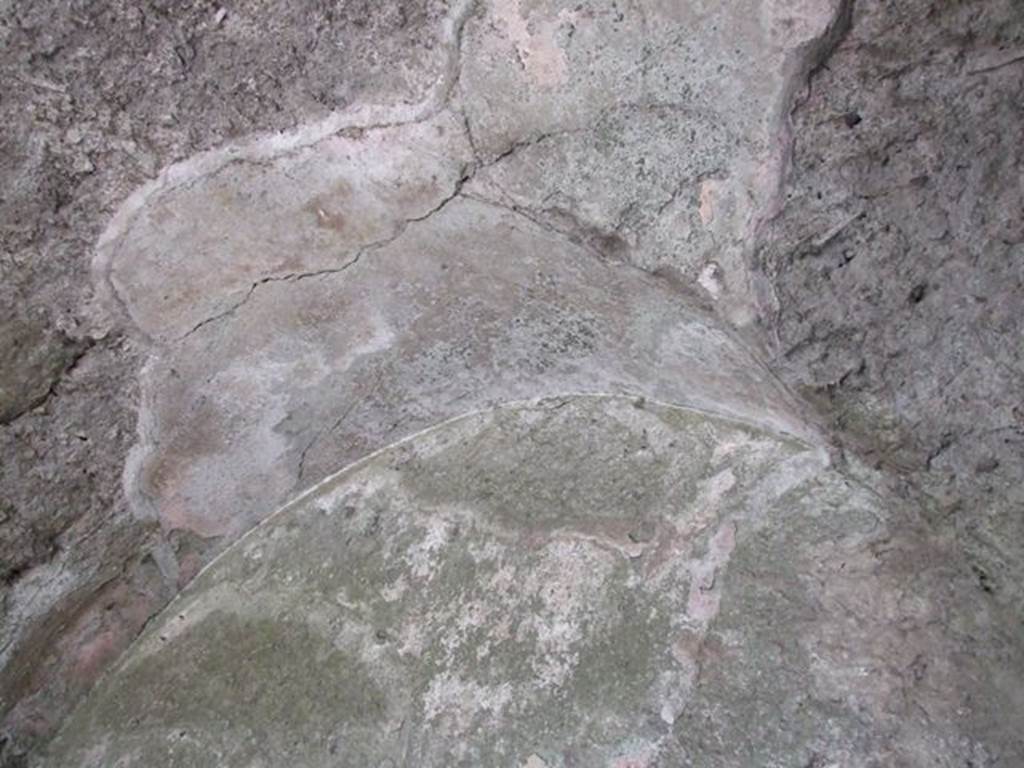 II.6 Pompeii. December 2006. Ceiling plaster and vaulting on south exit corridor of Amphitheatre.