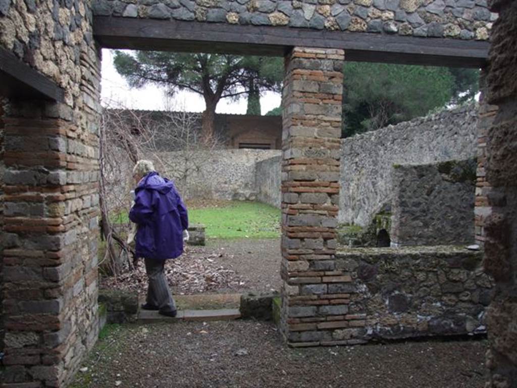 II.8.2.  Thermopolium.  December 2007.  Looking east from entrance corridor.