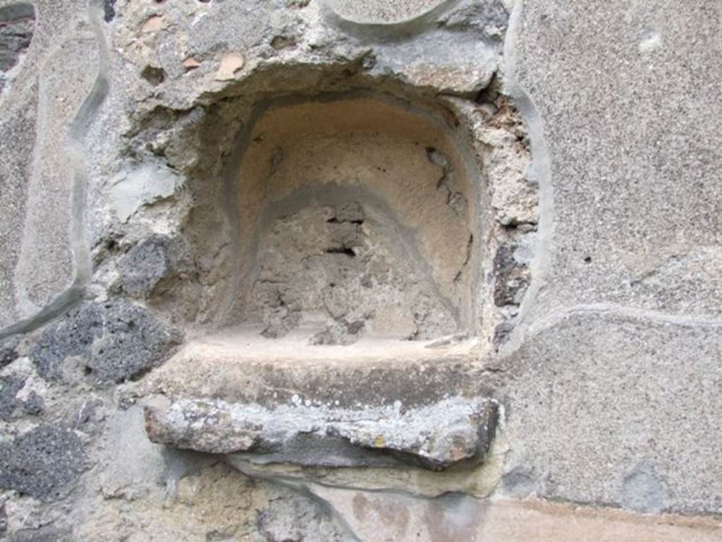 II.8.2.  Thermopolium.  December 2007.  Niche on north wall.