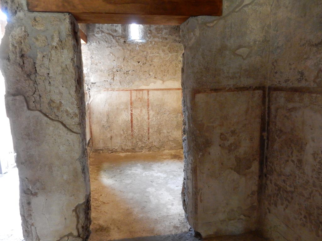 II.9.4 Pompeii. May 2018. Room 1. Looking through doorway to room to north (left) of entrance. Photo courtesy of Buzz Ferebee. 