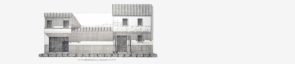 III.5.1 Pompeii, on left. Front faade on Via dellAbbondanza, with III.5.2, on right, showing their upper floors with balconies.
Foto Taylor Lauritsen, ERC Grant 681269 DCOR

