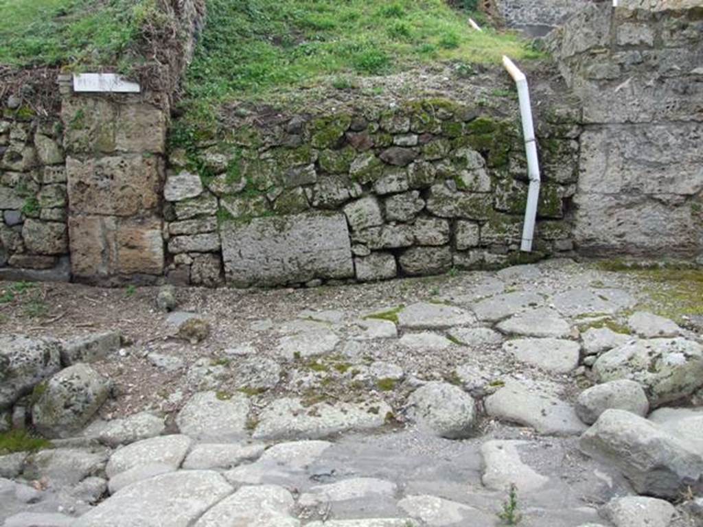 III.8.1 Pompeii, March 2009.     Blocked roadway, looking south.        IX.14