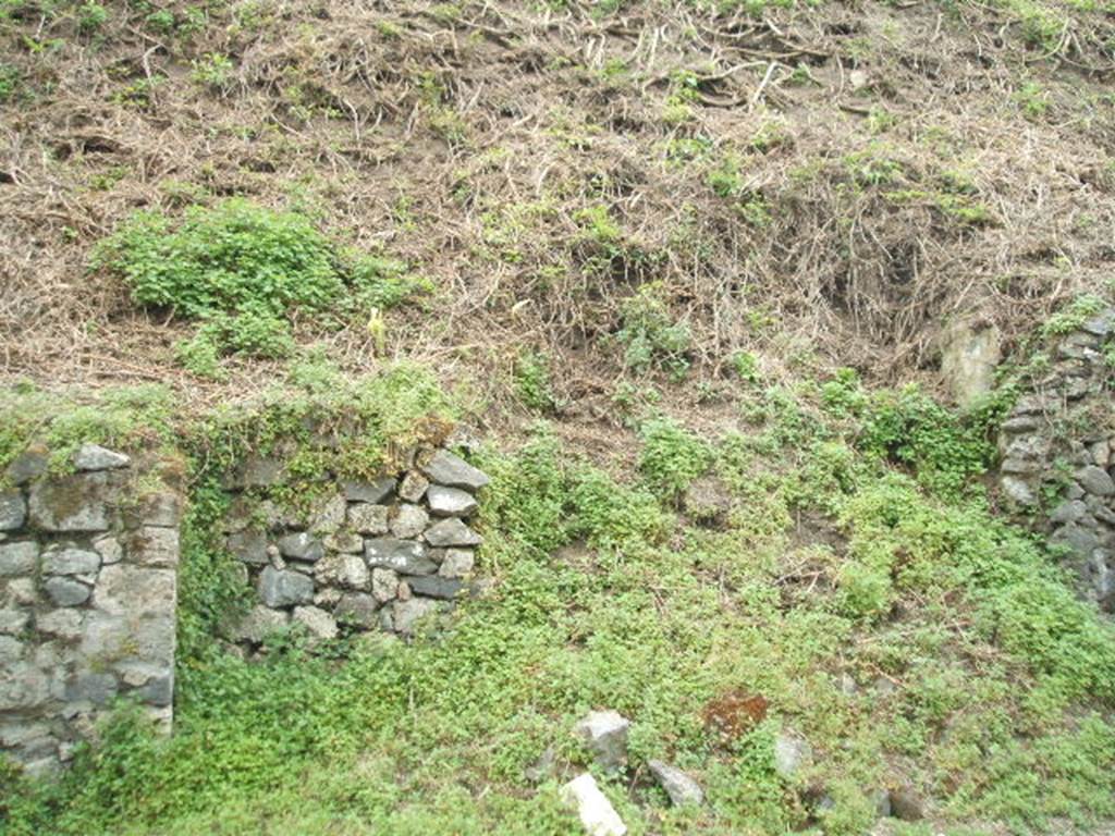 III.9.3 Pompeii. May 2005.  Collapsed bank of earth.

