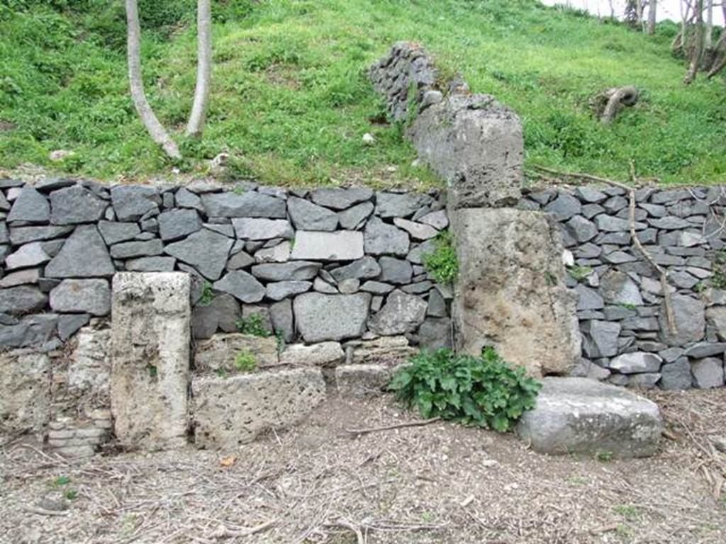 IV.3.g Pompeii. March 2009. Entrance. According to Della Corte, somewhere in the local vicinity near this house was a graffito, recommending the candidate  (M. Cerrinium) Vatiam? aed. Vicini (rogant)    [CIL IV 443]
See Della Corte, M., 1965.  Case ed Abitanti di Pompei. Napoli: Fausto Fiorentino. (p.141)
According to Epigraphik-Datenbank Clauss/Slaby (See www.manfredclauss.de), it read - Vatiam aed(ilem) vicini    [CIL IV 443]
