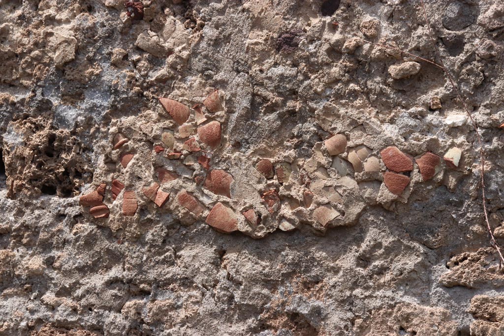 V.1.7 Pompeii. May 2024. Room “g”, detail from north wall. Photo courtesy of Klaus Heese.