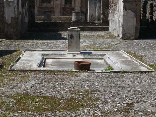 V.1.7 Pompeii. December 2007. Room 1, atrium with impluvium.