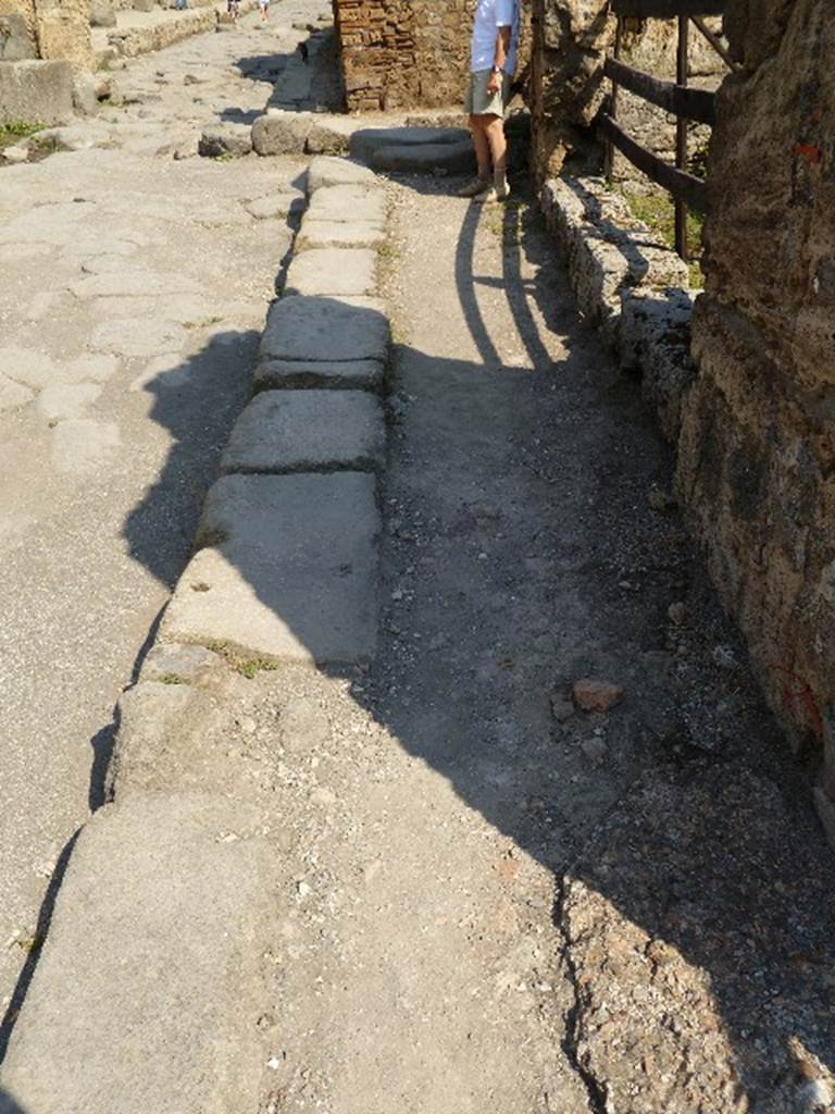 V.I.13 Pompeii. July 2010. Looking north along pavement. Photo courtesy of Michael Binns.