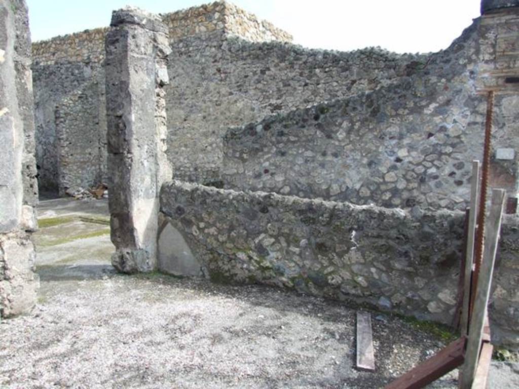 V.I.14 Pompeii. March 2009.  South wall.