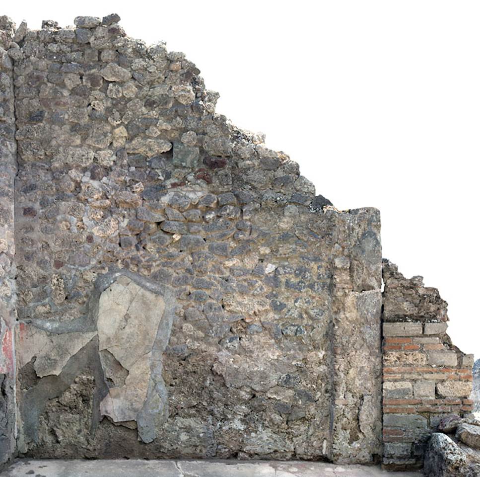 V.1.23 Pompeii. Room “h’ ”, west wall. Photo by Hans Thorwid.
Photo courtesy of the Swedish Pompeii Project.
