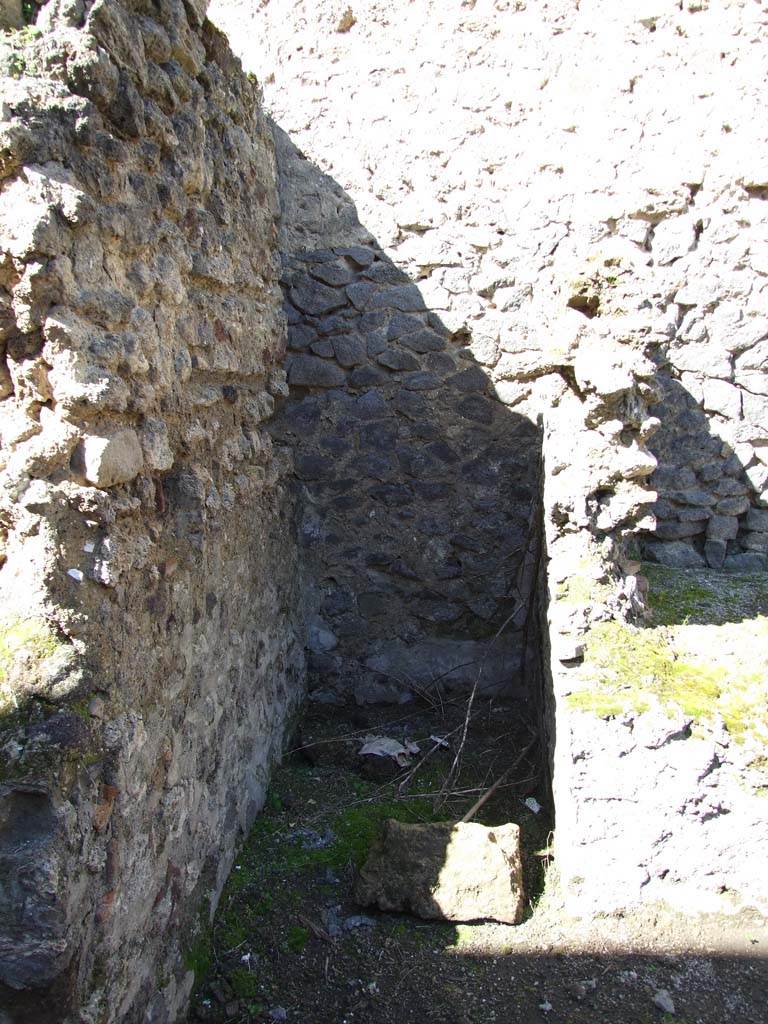 V.1.23 Pompeii. March 2009. Room “n”, small area against the north wall, in north-west corner.