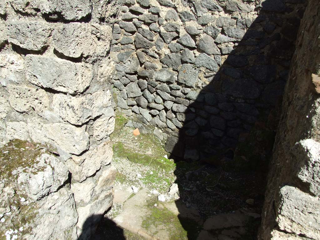 V.1.23 Pompeii. March 2009. Room “n”, latrine, in north-east corner of services area.