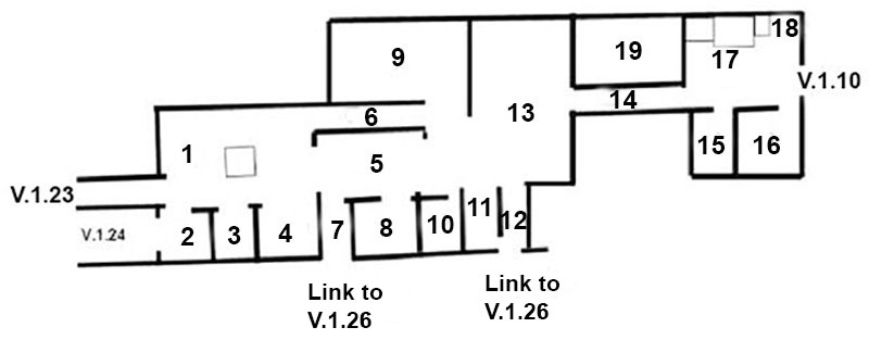 V.1.23 Pompeii. Domus of Faustus
Room Plan