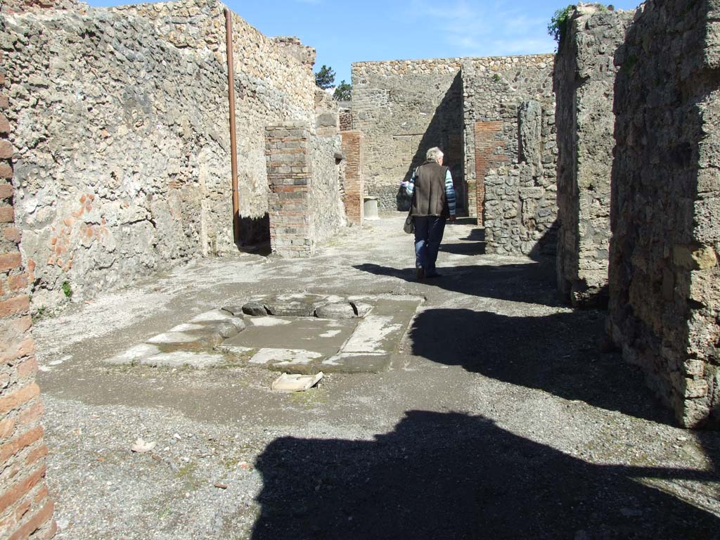 V.1.23 Pompeii. March 2009. Room 1, looking east across atrium.  