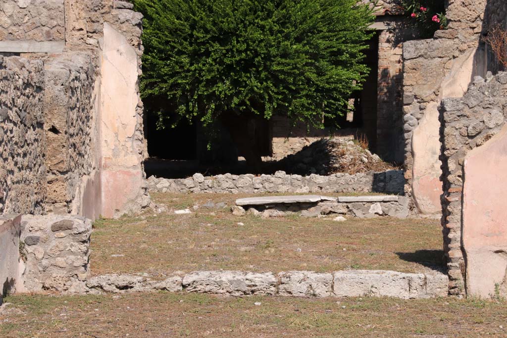 V.2.4 Pompeii. September 2021. Room 5, looking north across tablinum from atrium. Photo courtesy of Klaus Heese.

