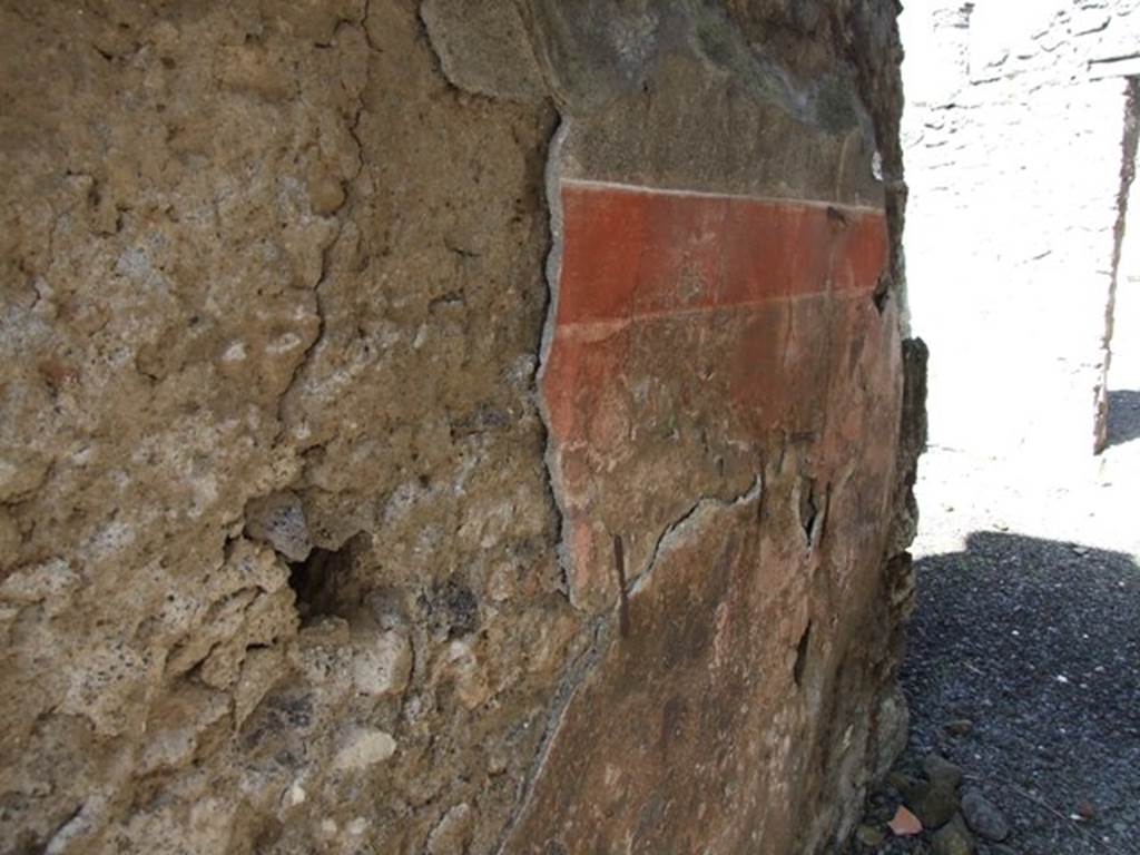 V.4.3 Pompeii.  March 2009.  West wall of andron or corridor to rear.