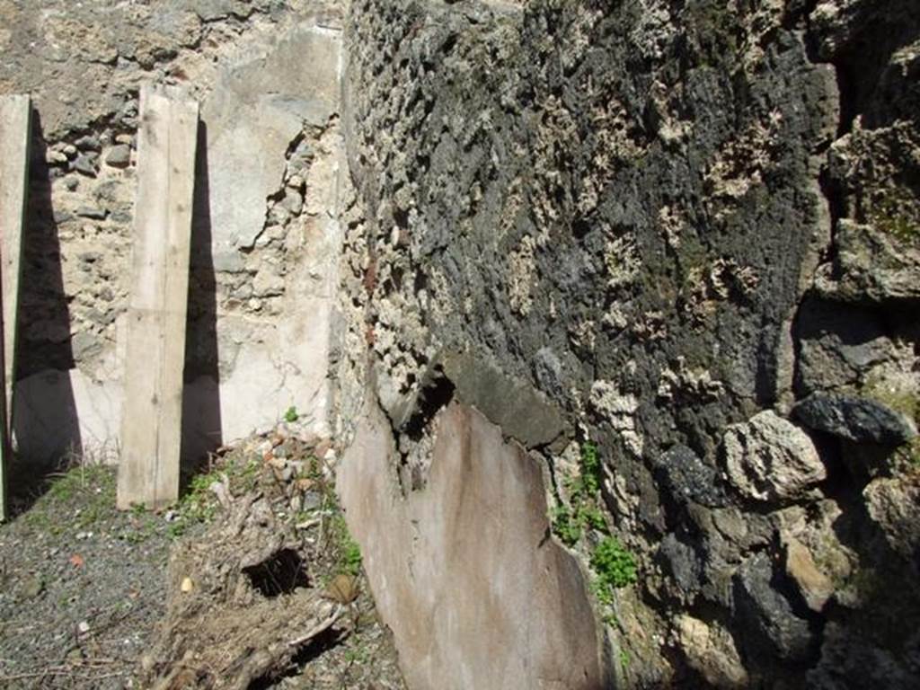 V.4.10 Pompeii. March 2009. Looking towards north-east corner and east wall of triclinium.