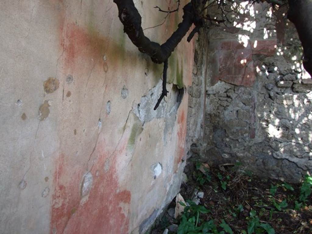 V.4.13 Pompeii. March 2009. Triclinium R, north-west corner.