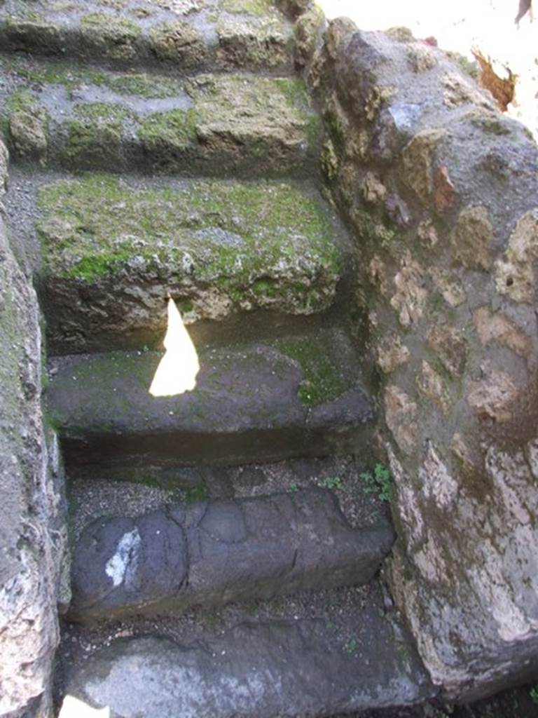 V.5.3 Pompeii.  March 2009.  Room 3. Stairs to upper floor.