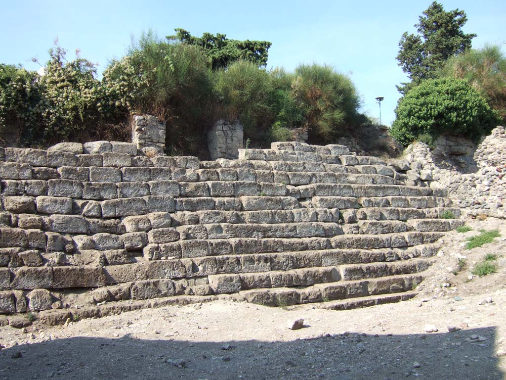 VI.1.1 Pompeii. September 2005. Public steps to the walls.