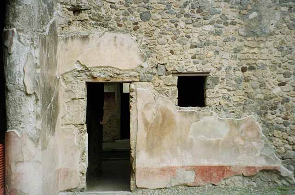 VI.2.4 Pompeii. May 2010. Doorway of room on north side of small garden, leading to atrium. Photo courtesy of Rick Bauer.
