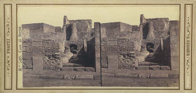 VI.2.6 Pompeii. Between 1867 and 1874. Looking east from entrance.
Photo by Sommer and Behles. Photo courtesy of Charles Marty.
