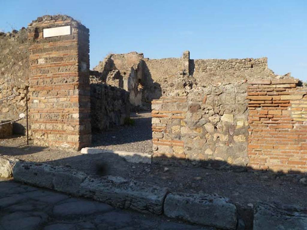 6.2.10 Pompeii. May 2011. Looking east towards entrance doorway. Photo courtesy of Michael Binns.