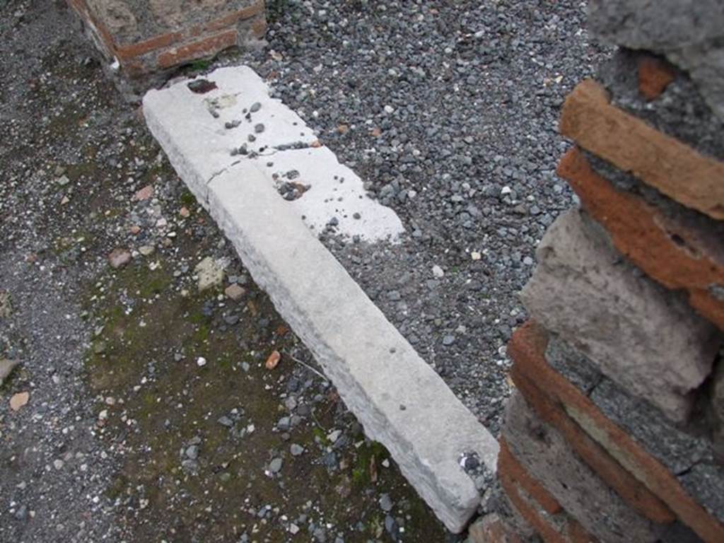 VI.2.10 Pompeii. December 2007. Entrance sill or threshold.