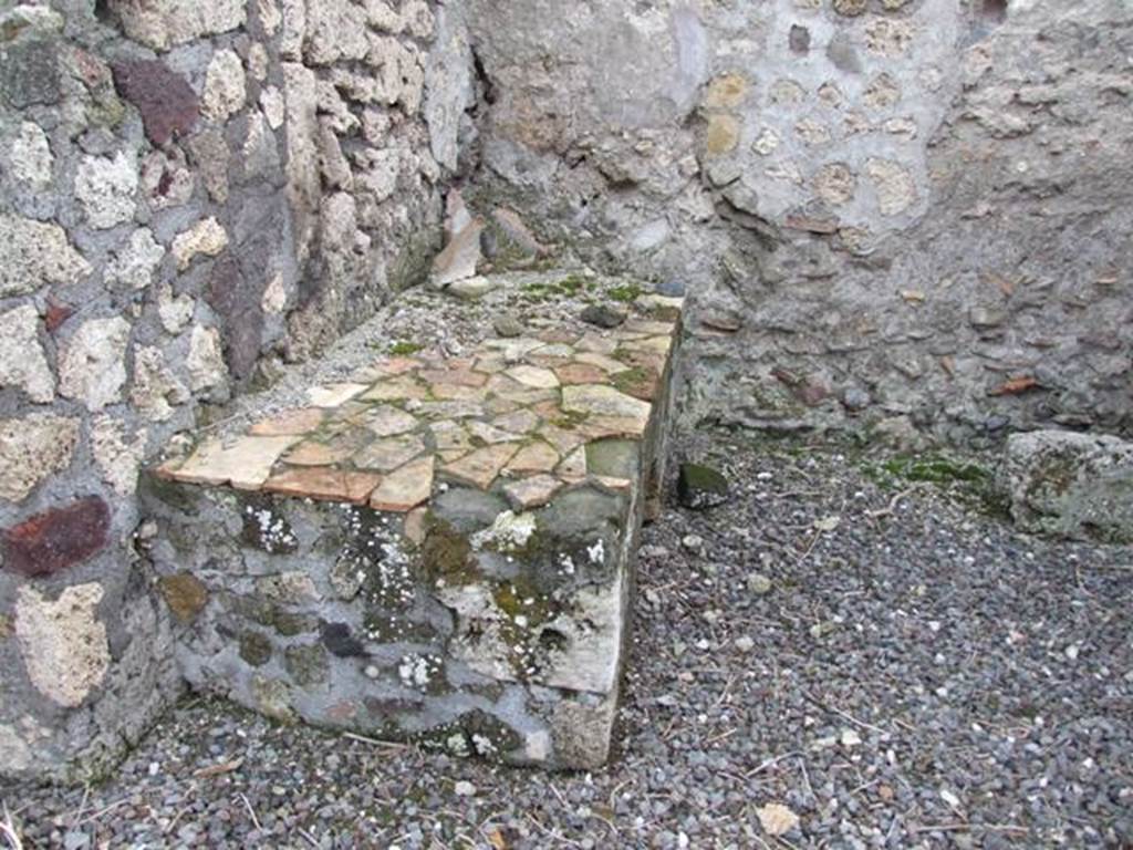 VI.5.2 Pompeii. December 2007. Looking south to hearth.