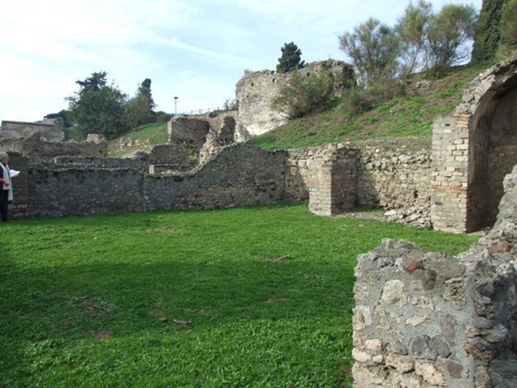 VI.5.3 Pompeii. December 2007. Looking north-west across room 9, garden area.