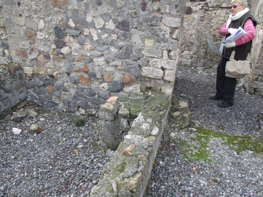 VI.5.3 Pompeii. December 2007. Room 19, western end on left, and doorway to kitchen area on right, leading to atrium area at front of house.
