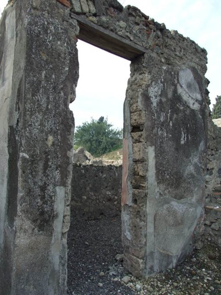 VI.5.3 Pompeii. December 2007. Doorway to room 1.  