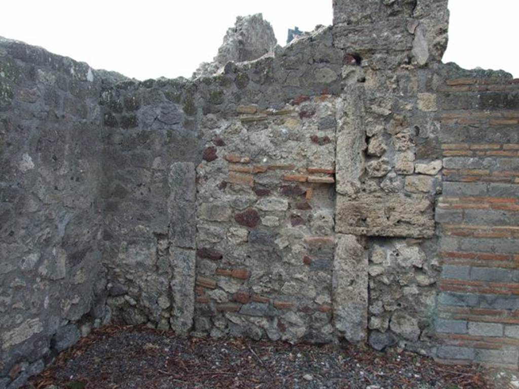 VI.5.4 Pompeii. December 2007. West wall of room 10.