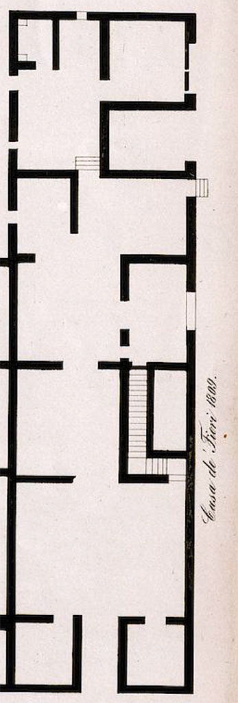 VI.5.9 Pompeii. Pre-1842. Plan by Zahn.
See Zahn, W., 1842-44. Die schönsten Ornamente und merkwürdigsten Gemälde aus Pompeji, Herkulanum und Stabiae: II. Berlin: Reimer, taf. 80.
